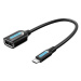 Vention Micro USB (M) to USB (F) OTG Cable 0.15m Black PVC Type