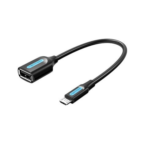 Vention Micro USB (M) to USB (F) OTG Cable 0.15m Black PVC Type