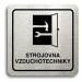 Accept Piktogram "strojovna vzduchotechniky" (80 × 80 mm) (stříbrná tabulka - černý tisk)