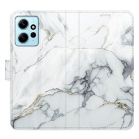 iSaprio flip pouzdro SilverMarble 15 pro Xiaomi Redmi Note 12 5G