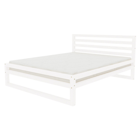 Benlemi Dvoulůžková postel DELUXE Zvolte barvu: Bílá, Zvolte rozměr: 160 x 200 cm
