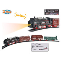 2-Play Traffic vlak 45 cm + 3 vagóny s dráhou na baterie a se světlem