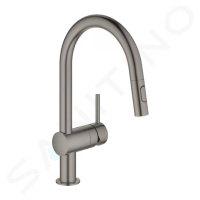 Grohe 32321AL2 - Dřezová baterie s výsuvnou sprškou, kartáčovaný Hard Graphite