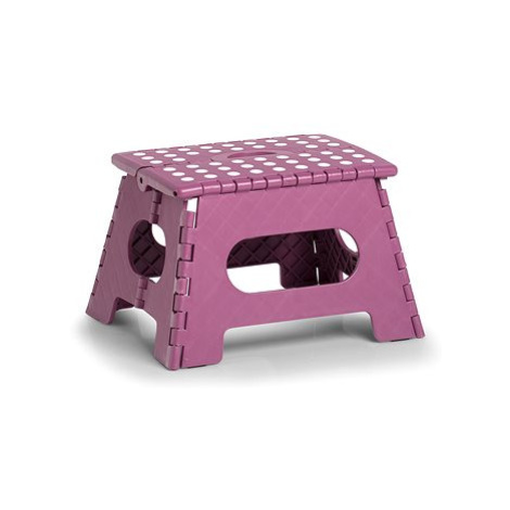 Zeller Skládací stolička, malá, růžová, 35 × 28 × 22 cm, nosnost 150 kg