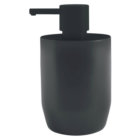 Spirella Dávkovač mýdla JARO, keramika, 300 ml, tmavě šedý/černý