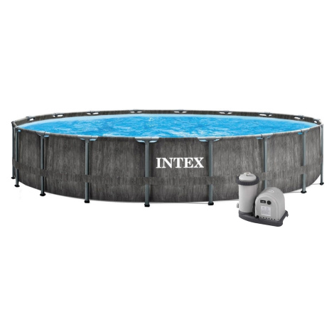 Bazén Florida Premium Greywood 5,49x1,22 m s kartušovou filtrací a příslušenstvím INTEX