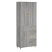 vidaXL Skříň highboard šedá sonoma 69,5 x 34 x 180 cm kompozitní dřevo