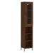 vidaXL Skříň highboard hnědý dub 34,5 x 34 x 180 cm kompozitní dřevo