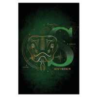 Umělecký tisk Harry Potter - Slytherin Initial, 26.7 × 40 cm