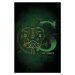 Umělecký tisk Harry Potter - Slytherin Initial, 26.7 × 40 cm