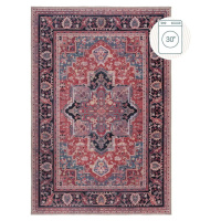 Vínový pratelný koberec s příměsí recyklovaných vláken 80x150 cm Windsor – Flair Rugs