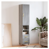 vidaXL Skříň highboard šedá sonoma 34,5 x 34 x 180 cm kompozitní dřevo