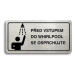 Accept Piktogram "PŘED VSTUPEM DO WHIRLPOOL SE OSPRCHUJTE" (160 × 80 mm) (stříbrná tabulka - čer