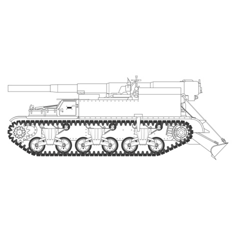 Classic Kit tank A1372 - M12 GMC (1:35) AIRFIX