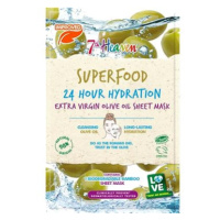 7th Heaven Superfood hydratační maska na ubrousku Axtra Virgin olive oil