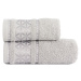 Bavlněný froté ručník s bordurou PAOLA 50x90 cm stříbrná 450 gr Mybesthome