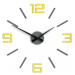 ModernClock 3D nalepovací hodiny Reden šedo-žluté