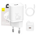 Baseus Super Si Quick Charger 1C 25W s kabelem USB-C na USB-C 1m (bílý)