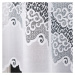 Dekorační oblouková krátká záclona na žabky MODESTA 120 bílá 250x120 cm MyBestHome