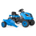 Traktor na šlapání a přívěs Farmer XL Blue Tractor+Trailer Smoby modrý s polohovatelným sedadlem