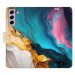 iSaprio Flip pouzdro Colourful Marble pro Samsung Galaxy S21 FE 5G