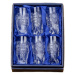 Onte Crystal Bohemia Crystal ručně broušené sklenice na destiláty Quadro 500pk 50 ml 6KS