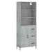 vidaXL Skříň highboard betonově šedá 69,5x34x180 cm kompozitní dřevo