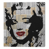Obraz na plátně Loui Jover - Marilyn, (40 x 40 cm)