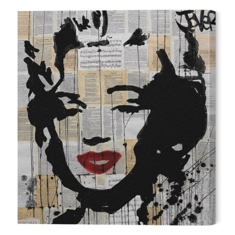 Obraz na plátně Loui Jover - Marilyn, 2 - 40×40 cm Pyramid