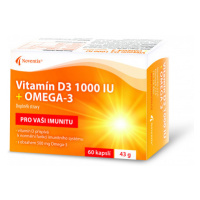 Vitamín D3 1000 IU + Omega-3 cps.60