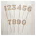 Dekorace na dort - Dřevěné číslice