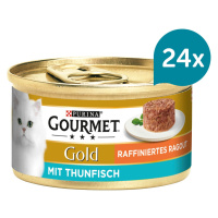 Gourmet Gold Raffiniertes Ragout – tuňák 24 × 85 g