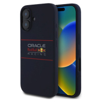 Oracle Red Bull Racing Silicone Horizontal Logo MagSafe kryt iPhone 16 modrý