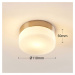 Lindby Koupelnové stropní světlo Amilia, sklo, Ø 11 cm