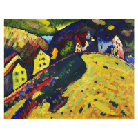 Obrazová reprodukce Houses at Murnau (1909), Wassily Kandinsky, 40 × 30 cm