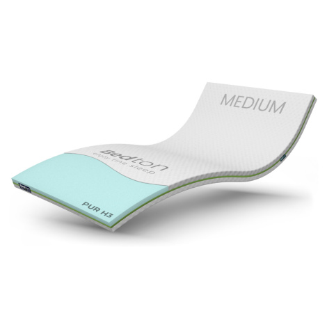 BEDTON TOPPER PUR MEDIUM  85x185x6 BAMBOO nepodšitý