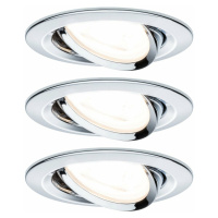 PAULMANN Vestavné svítidlo LED Nova kruhové 3x6,5W GU10 chrom výklopné 934.34 P 93434