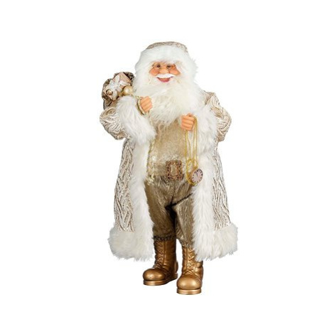 Santa Claus zlatý 63 cm LAALU