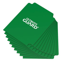 Oddělovač na karty Ultimate Guard Card Dividers Standard Size Green - 10 ks