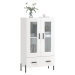 vidaXL Skříň highboard lesklá bílá 69,5 x 31 x 115 cm kompozitní dřevo