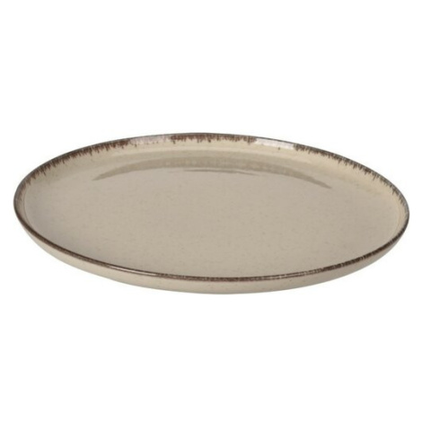 EH Porcelánový jídelní talíř pr. 27 cm, béžová