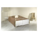 Kovová postel Amalfi Rozměr: 140x200 cm, barva kovu: 6B šedá stříbrná pat.