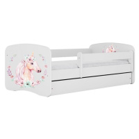 Dětská postel Babydreams+M bílá 70x140 Kůň