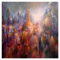 Ilustrace Cathedral city, Annette Schmucker, 40x40 cm