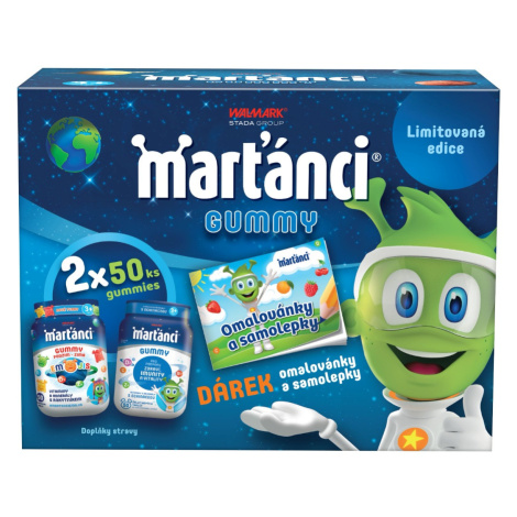 Marťánci Gummy 50+50 ks + omalovánky