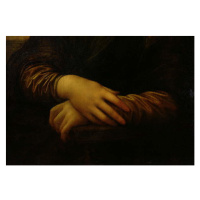 Leonardo da Vinci - Obrazová reprodukce Mona Lisa, detail of her hands, c.1503-06, (40 x 26.7 cm