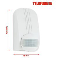 Telefunken Senzor pohybu Funchal, max. 1.000W LED, bílá