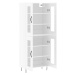 vidaXL Skříň highboard lesklá bílá 69,5 x 34 x 180 cm kompozitní dřevo