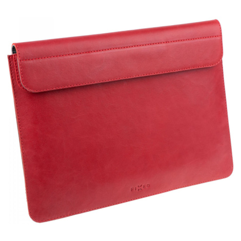 FIXED Oxford kožené pouzdro pro Apple MacBook 12", červená
