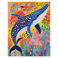 Ilustrace Spotted Whale, Uma Gokhale, 30 × 40 cm